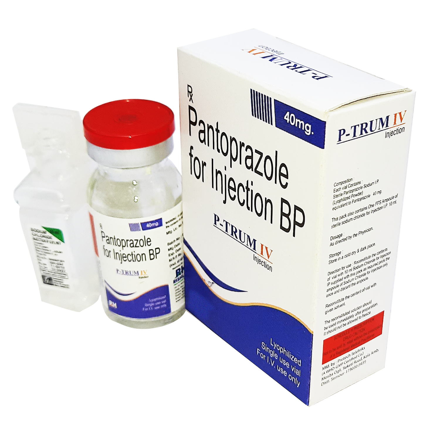 PTRUMIV, P-TRUM IV, Pantoprazole I.V 40 mg